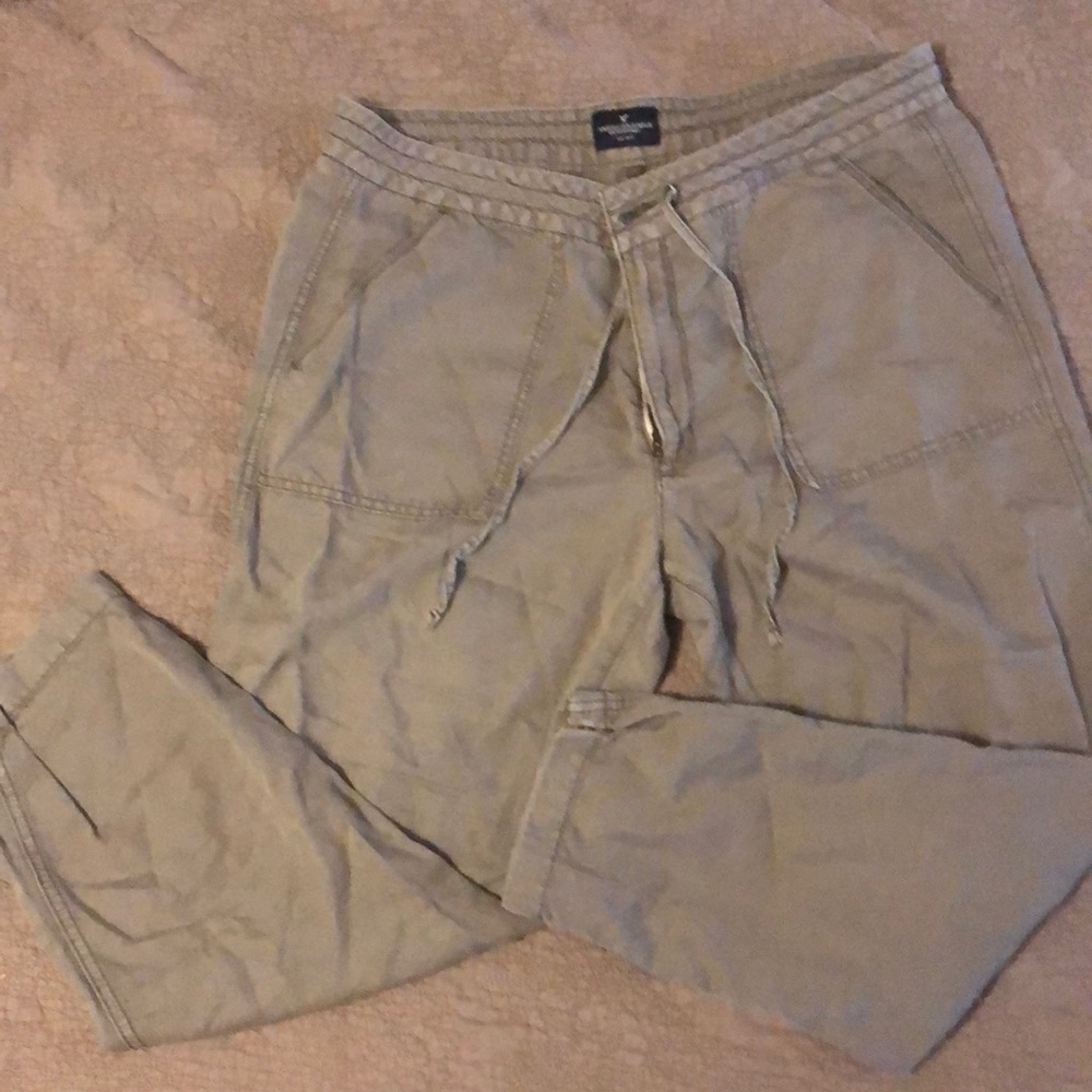 American eagle linen like joggers